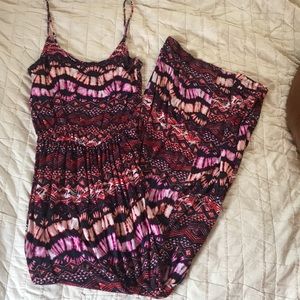 TRIBAL PATTERNED MAXI DRESS